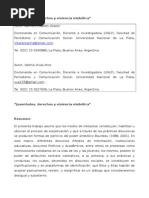 “Juventudes, derechos y violencia simbólica