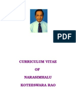 CV Narasimhalu Koteeswara Rao