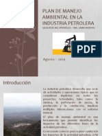 Plan de Manejo Ambiental en La Industria Petrolera