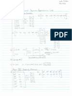 Linear Lest Squares Lab