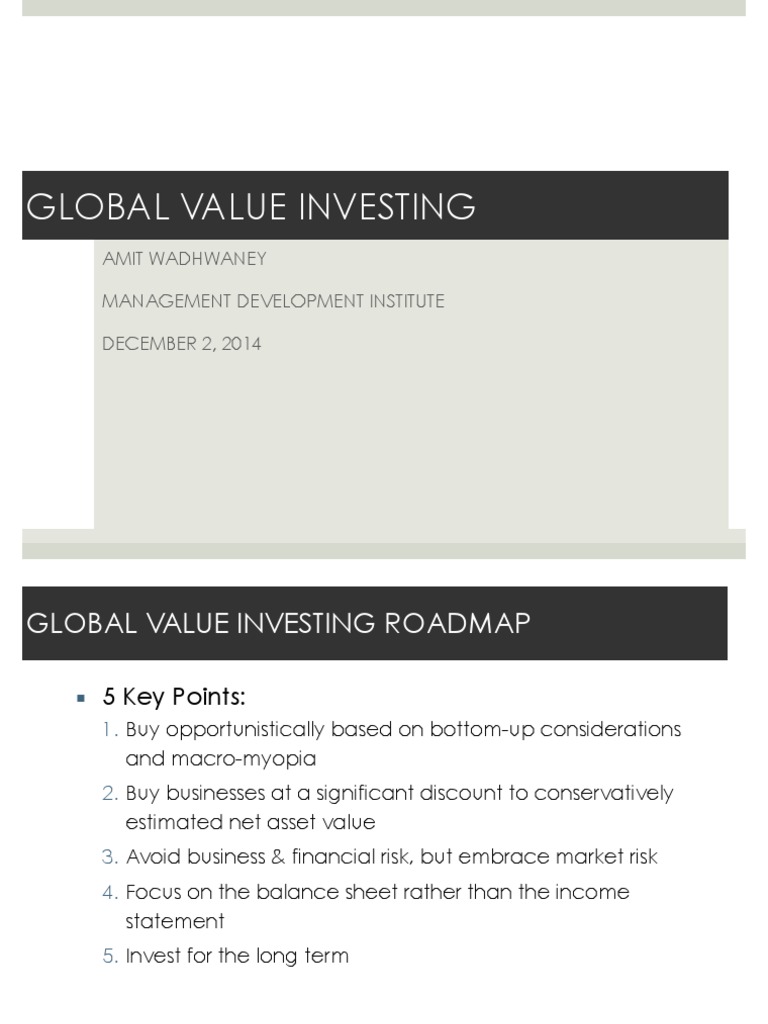Global Value Investing Strategies | PDF | Value Investing | Investing