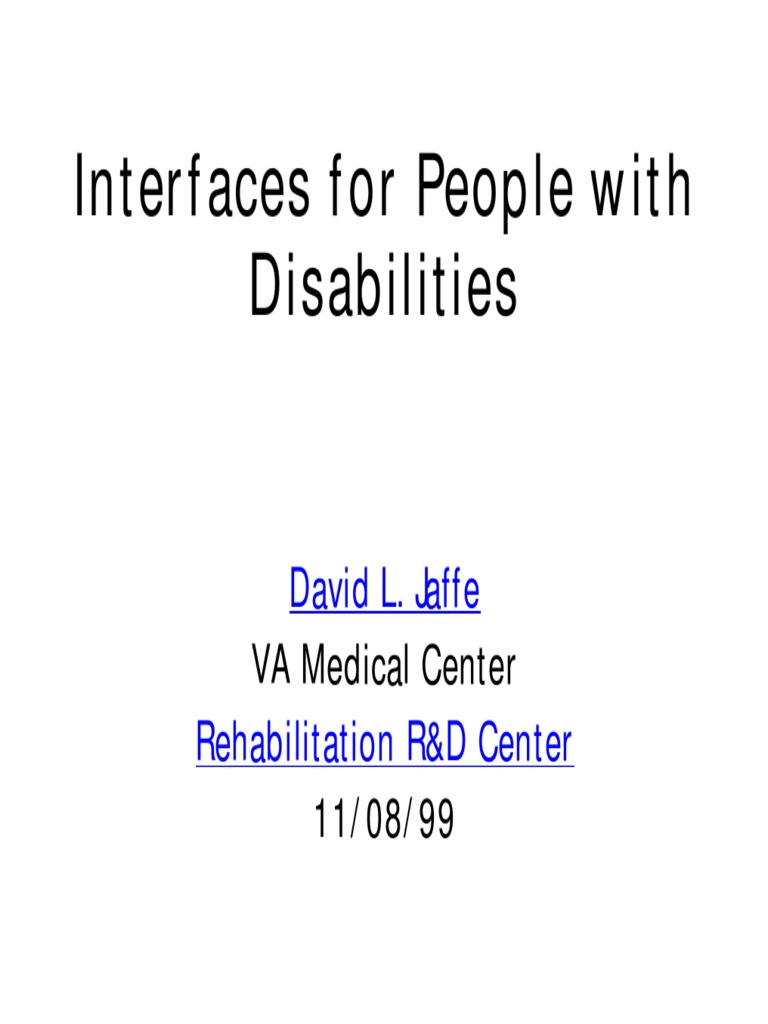 SU99 PDF Visual Impairment Disability