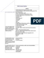 Syllabus of CDCS