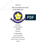 Gambaran Radiologi Osteomielitis Dr. Pherena Amalia, Sp. Rad