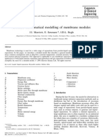 Detailed Mathematical Modelling of Membrane Modules