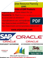 Enterprise Resource Planning: An Overview of ERP Products