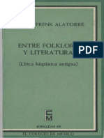 Margit Frenk Entre Folklore y Literatura