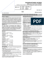 Phosphatases Acides Méthode en Point Final (PNPP)