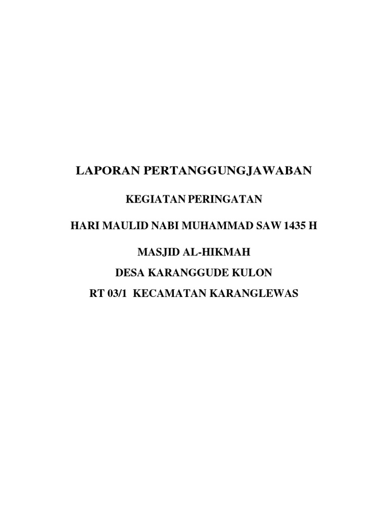 Lpj Maulid Nabi