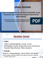 Effect of Hydrophobic Acrylic versus Hydrophilic Acrylic