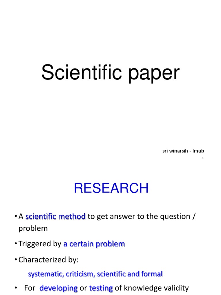 Scientific Writing | PDF | Thesis | Statistics