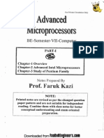 Advanced Microprocessors (SEM - VII) Comp PDF
