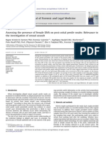 Assessing The Presence of Female Dna On Post Coital Penile Swabs