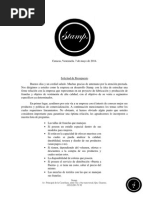 Carta de Presupuesto, Franelas