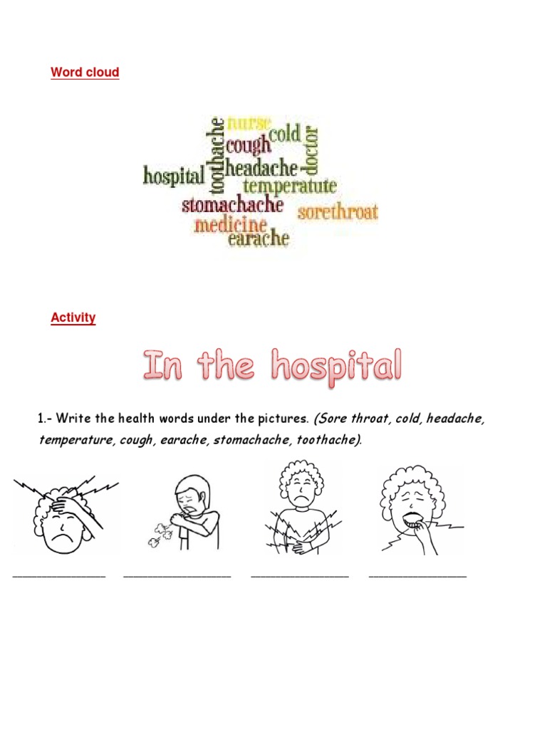 Health Word Activities for Kids | PDF | Self-Improvement