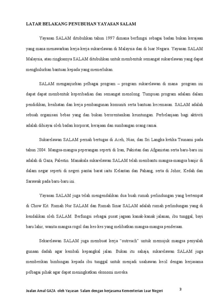 Esei yayasan salam