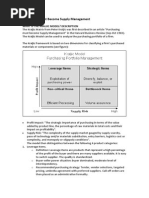 Kraljic Matrix | PDF | Supply Chain | Procurement