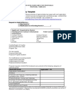 Proposal Summary Template OFDA