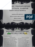 Masalah Transportasi Perkotaan, Dampak Dan Solusinya - PPSX