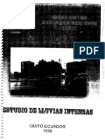 Estudio de Lluvias Intensas Año 1999