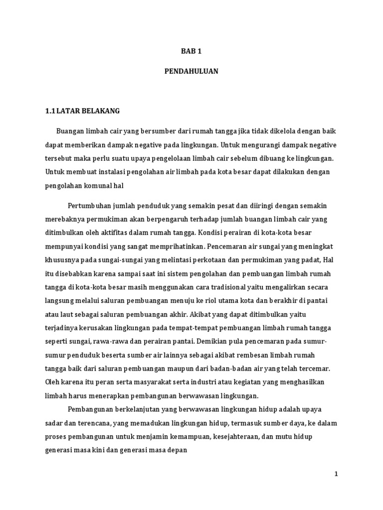 Makalah Pencemaran Limbah Rumah Tangga