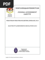 Electricity Regulations Amendments 2013