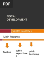 Fiscal Development: Pakistan Economy 5