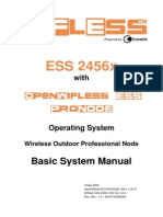 Essentia Wifless ESS 2456x Basic System Manual - OpenWifless ESS ProNODE Ver 1.40.T1 - 20080505