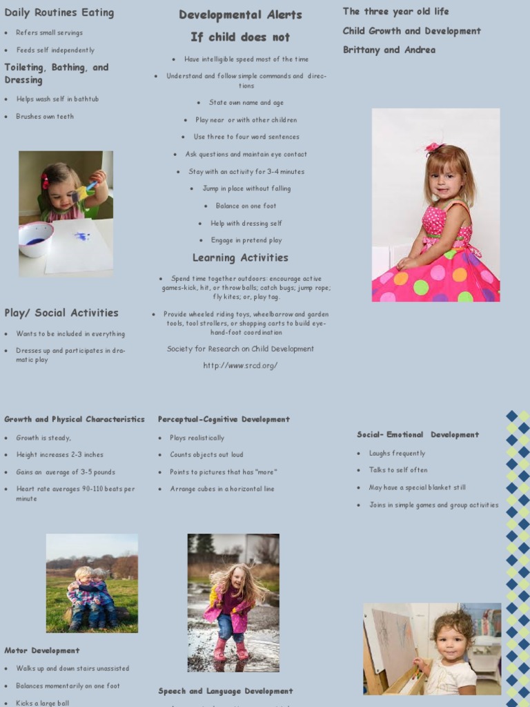 Child Growth Milestones at Age Three | PDF | Lifestyle