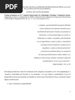 Alcira Marquez - Problematización de La Categoría de Peligrosidad