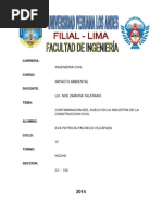 Contaminacion Del Suelo en La Industria de La Construccion Civil