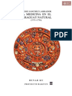 La Medicina en el Paraguay Natural 1771-1776 por P. José Sanchez Labrador Tucumán-1948