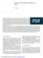 Velocidad de desprendimiento de las biopelículas en tuberías de distribución de agua potable