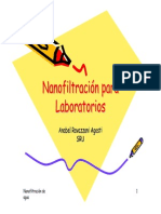 Nanofiltración para Laboratorios