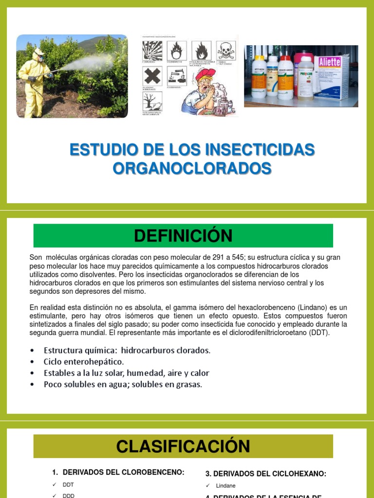 Insecticidas Organoclorados: Definición y Efectos | PDF | Medicina ...