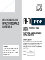 FR-TC5000: Operating Instructions Instrucciones de Manejo Mode D'Emploi