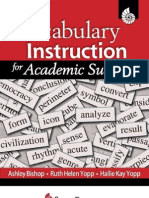 Vocabulary Instruction For Academic Success, 2009 Edition