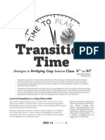 X Xi Bridging: Level of Transition From Class XTH To Xith