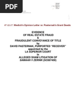 2007-12-17 Samaan V Zernik (SC087400) David Pasternak: Grant Deeds in Re: 320 South Peck Drive, Beverly Hills, CA 90212, Opined As Fraud by James Wedick Ss