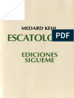 KEHL, Medard. Escatología. Salamanca, Ediciones Sígueme, 1992 PDF