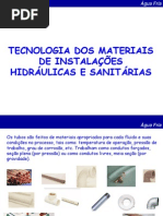 8.Tecnologia Dos Materiais de Instalações Hidráulicas e Sanitárias 