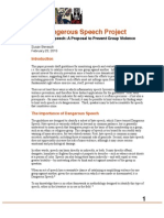 Benesch - Proposed Guidelines On Dangerous Speech