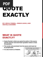 quote exactly group power point