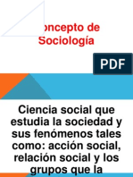 Concepto de Sociología