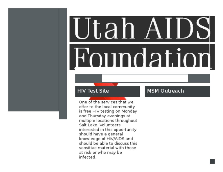 MSM Boggle and HIV Testing in Utah | PDF