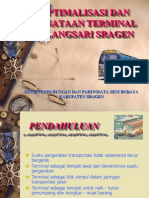 Rencana Pengembangan Terminal Pilangsari Sragen