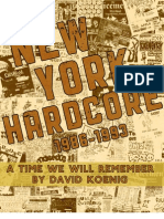 New York Hardcore Book (By David Koenig) 2009