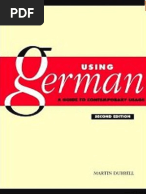 Using German Pdf Pdf Verb Grammatical Gender