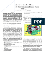 Analisis Motor Induksi 3 Fasa Dengan Metode Konstruksi Dan Prinsip Kerja