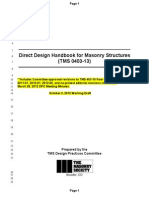 Direct Design Handbook for Masonry Structures (TMS 0403-13)